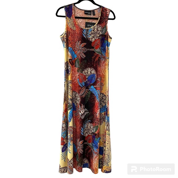 Attitudes by Renee Dresses & Skirts - Attitudes by Renee Maxi Dress Women's Medium Sleeveless Floral Tropical NWT